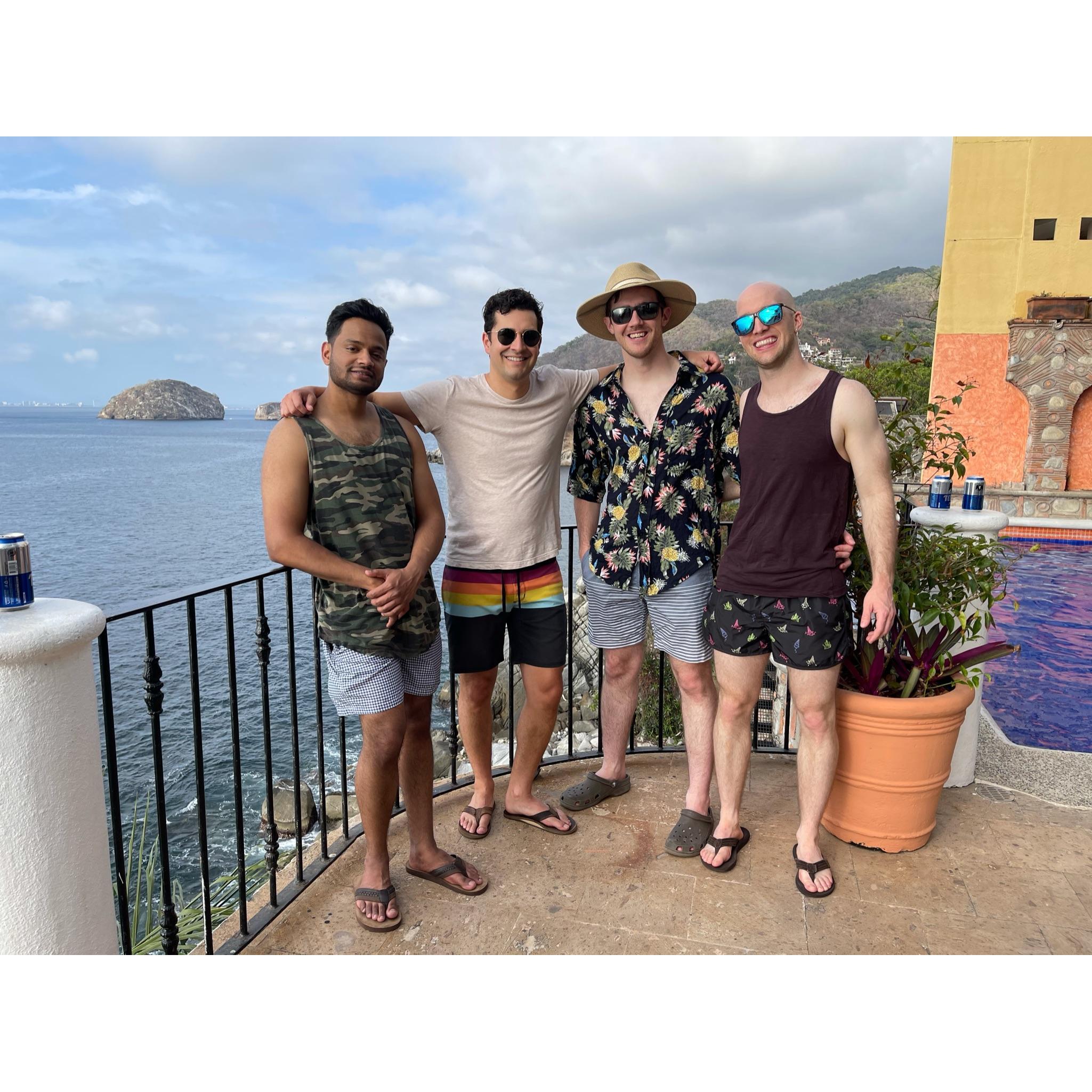 We have some great friends! - Best Man (All the way to the right)