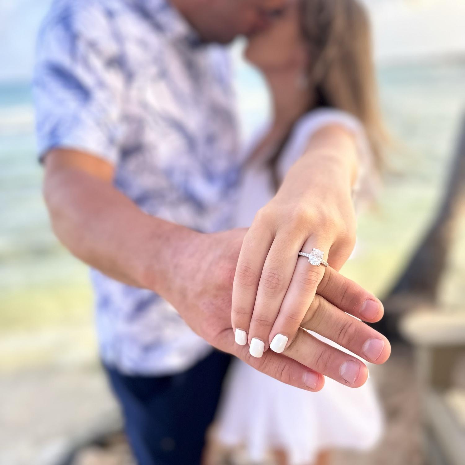 We got engaged
