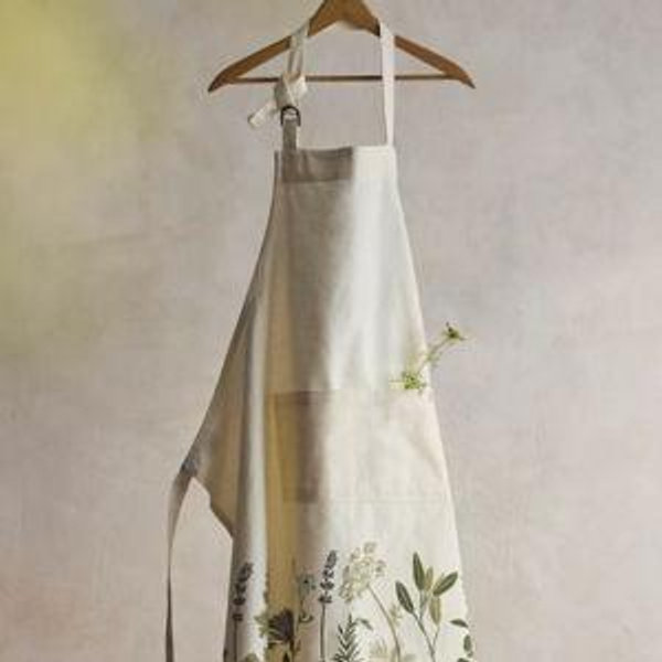 Garden Herbs Cotton Apron