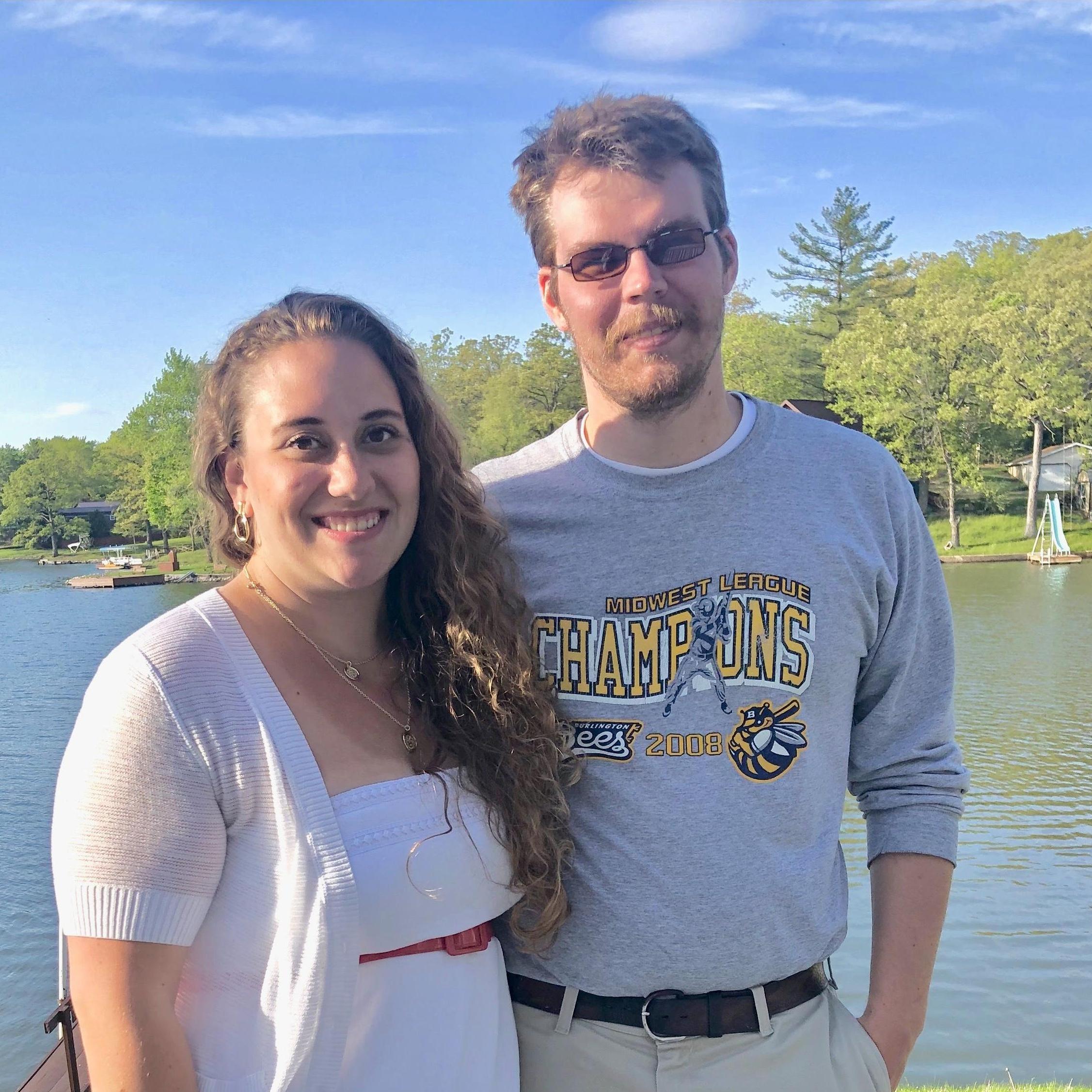 The first photo of us that we can find - photo credit goes to Aunt Cris!
