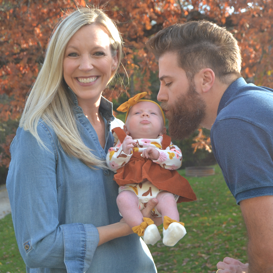 Just the 3 of us in our backyard, Des Moines, IA - November 2021.