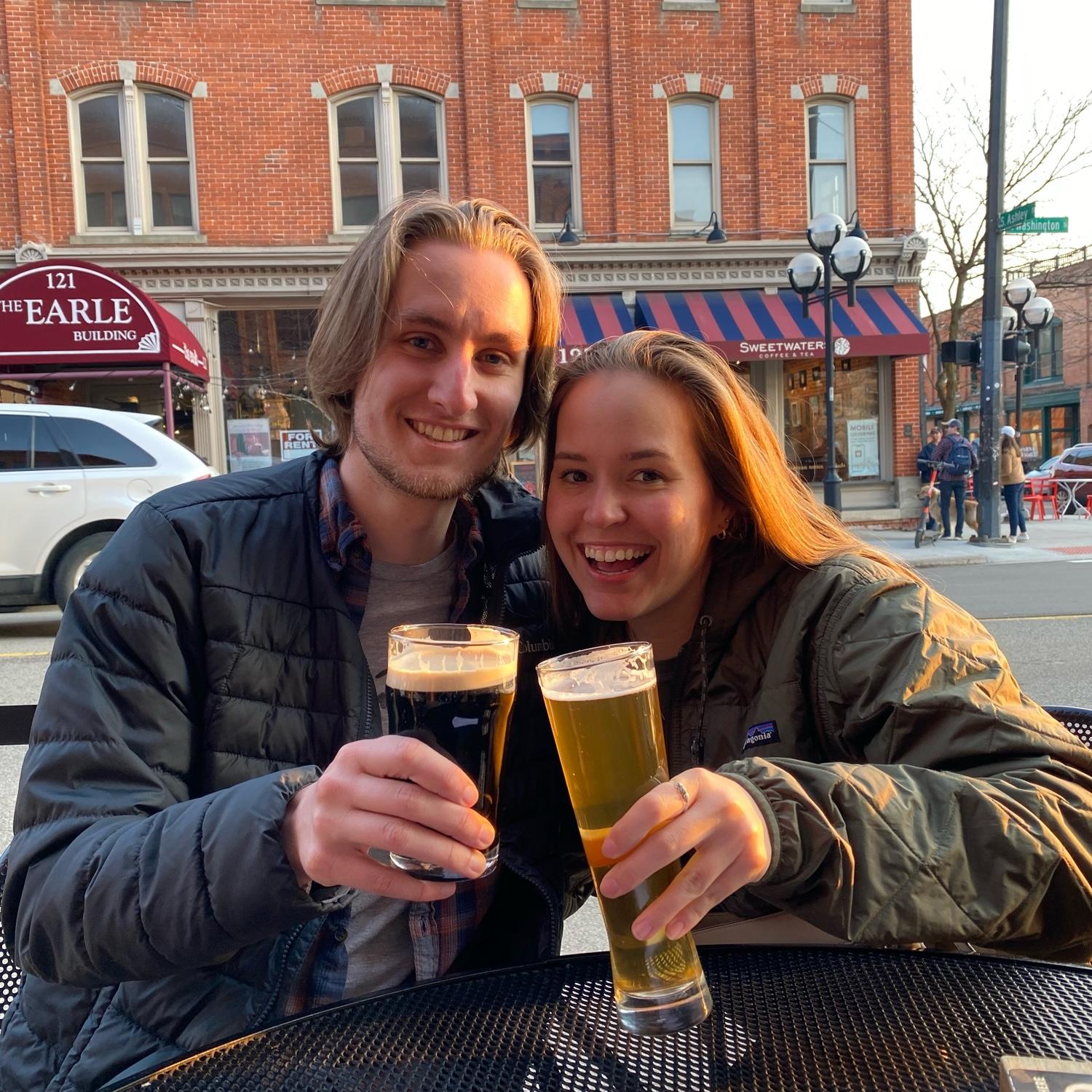 We love trying brews and sharing appetizers