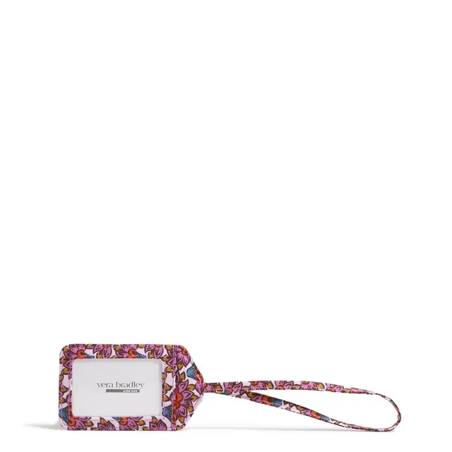 Vera Bradley Women's Outlet Cotton Essential Luggage Tag Scaevola Fan