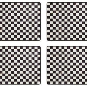 Courtly Checked Cork Back Placemat, Set of 4 Pattern: Courtly Check