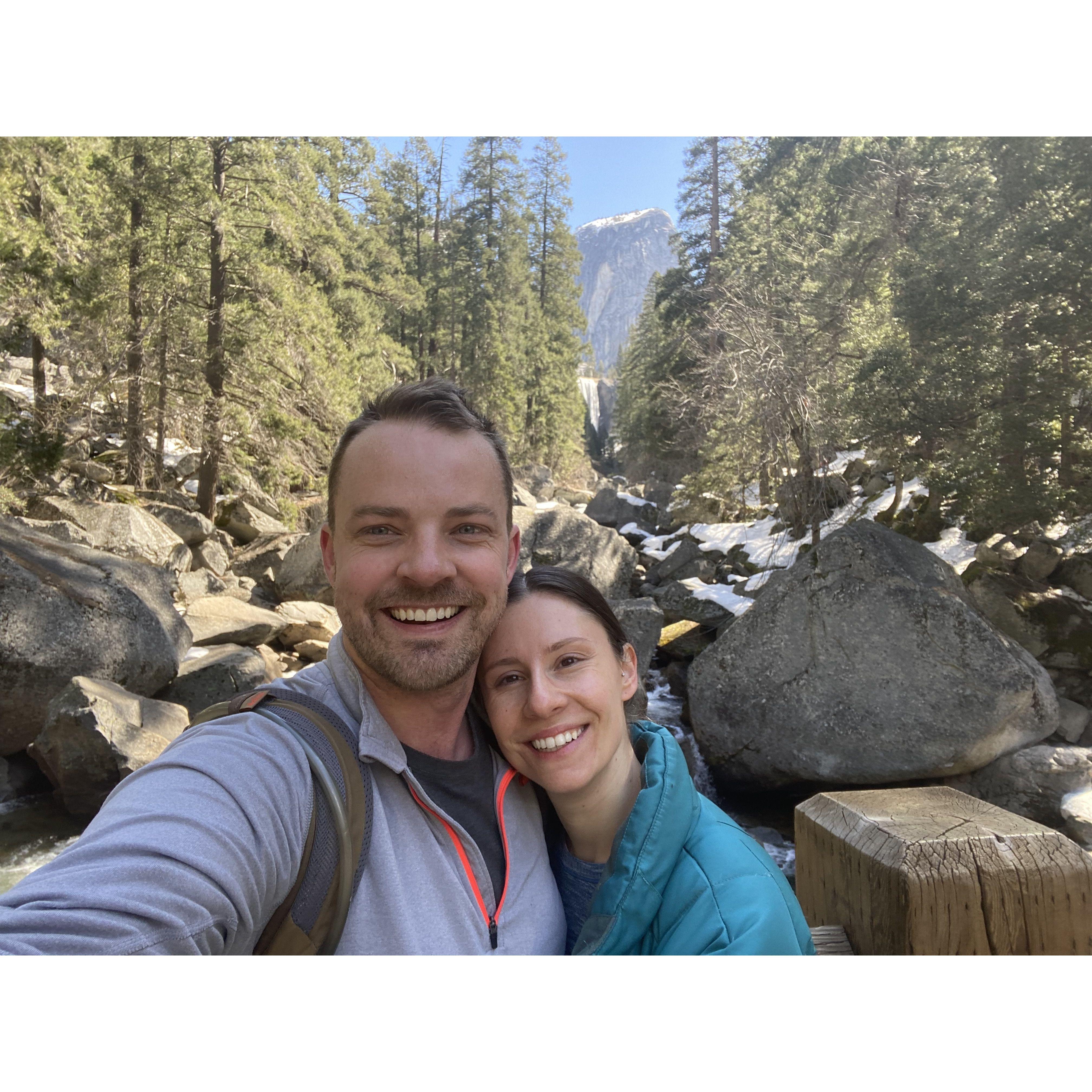 Yosemite, CA (we met Christopher Nolan during this trip -> find us at the wedding and we will tell you the story no matter what we're doing)