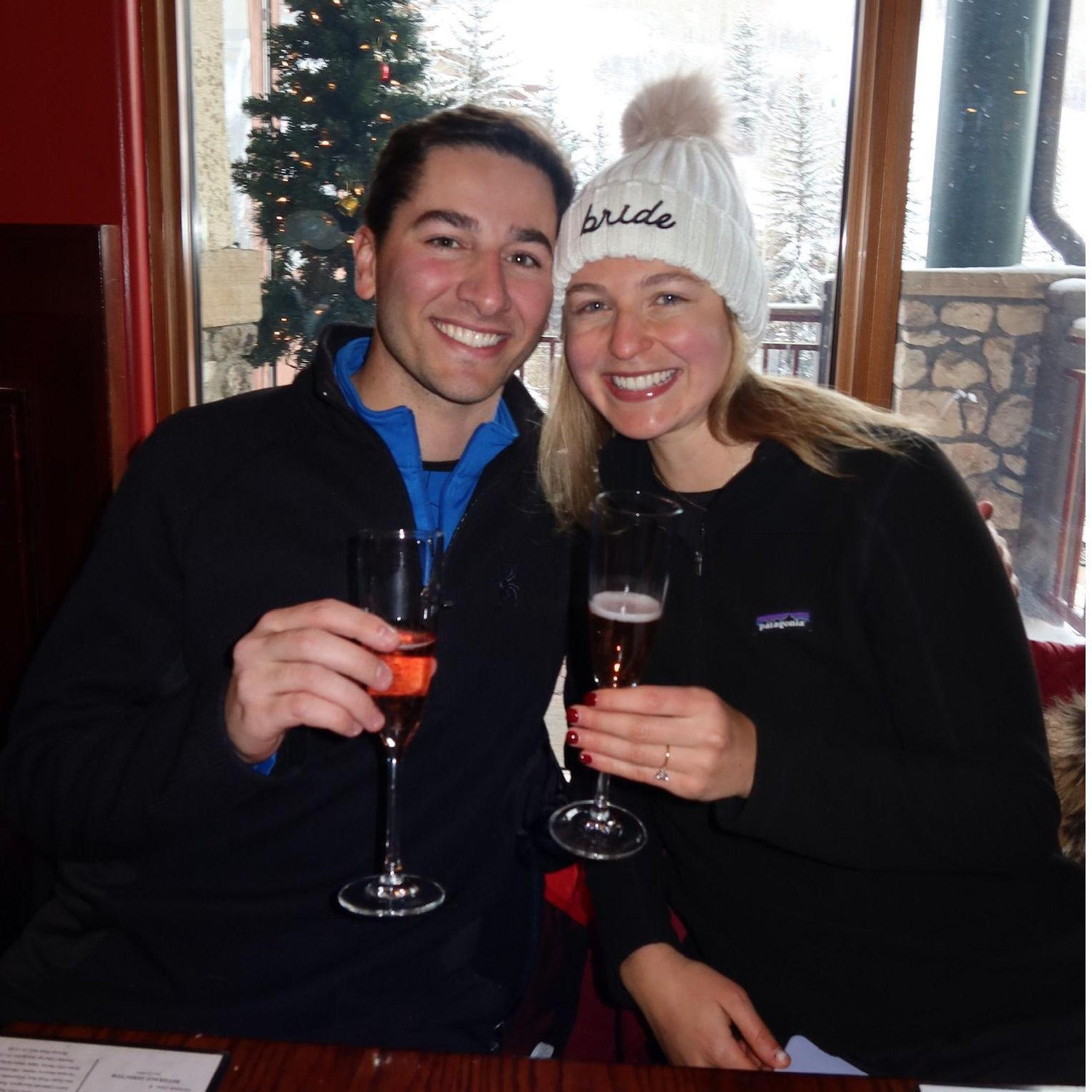 Celebrating with our families immediately afterwards!