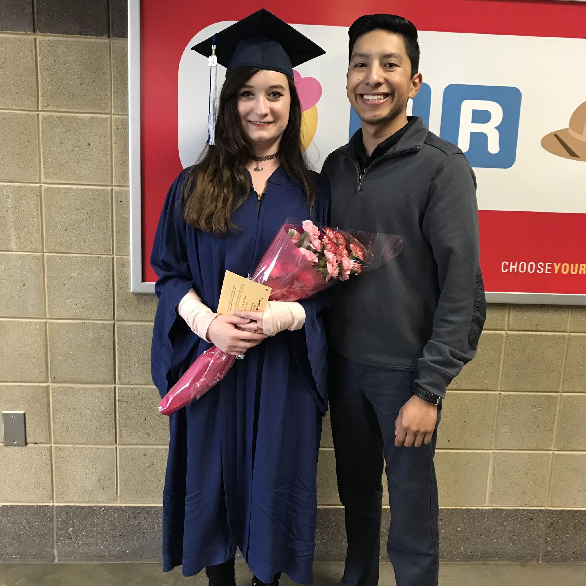 Our first college graduation together....