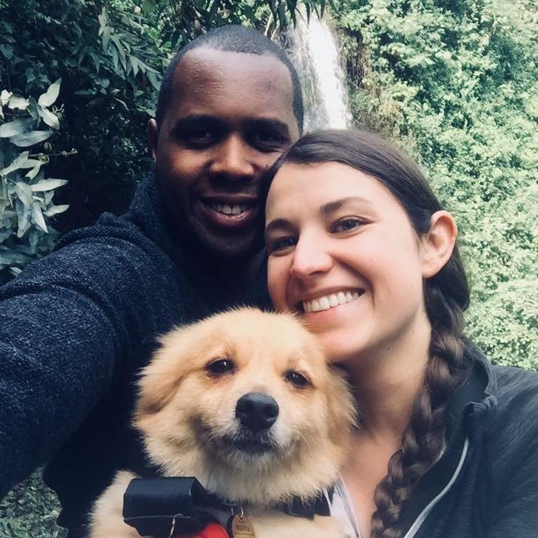 Family trip to hike to a waterfall.