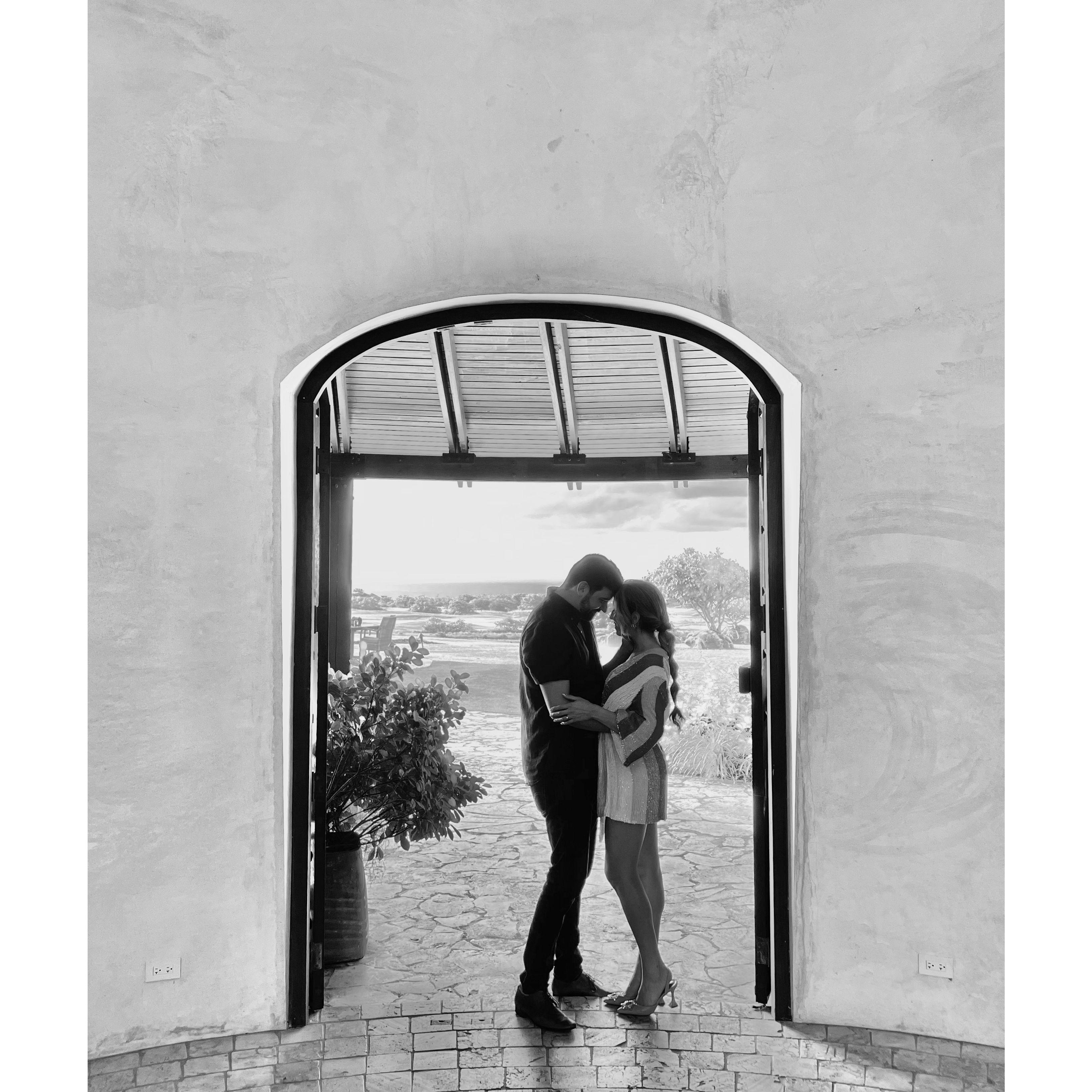 These pictures were all taken right after he proposed! He coordinated with his photographer aunt, Rebecca, to take engagement pictures of us in the Royal Isabela grounds! Pictures by @rz_portraits