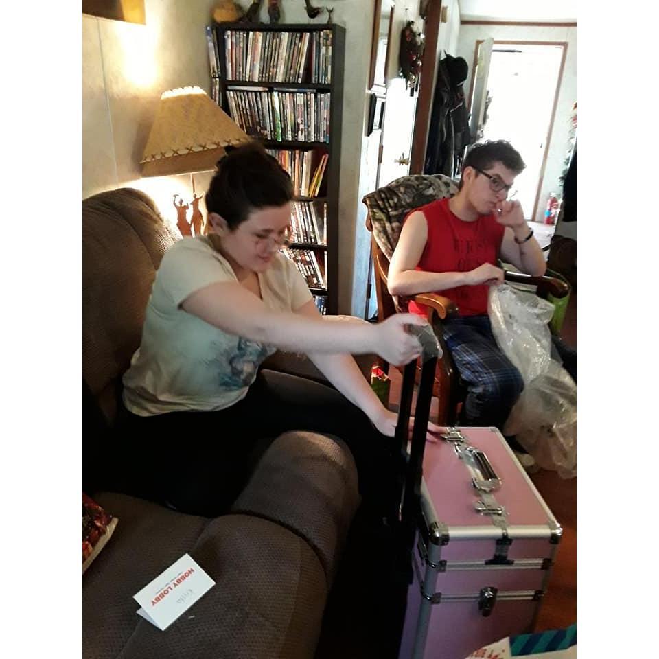 Krista & Ethan's third Christmas together.