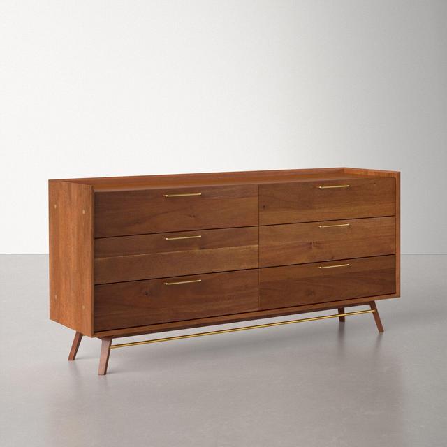 Alson 6 Drawer 71'' W Double Dresser