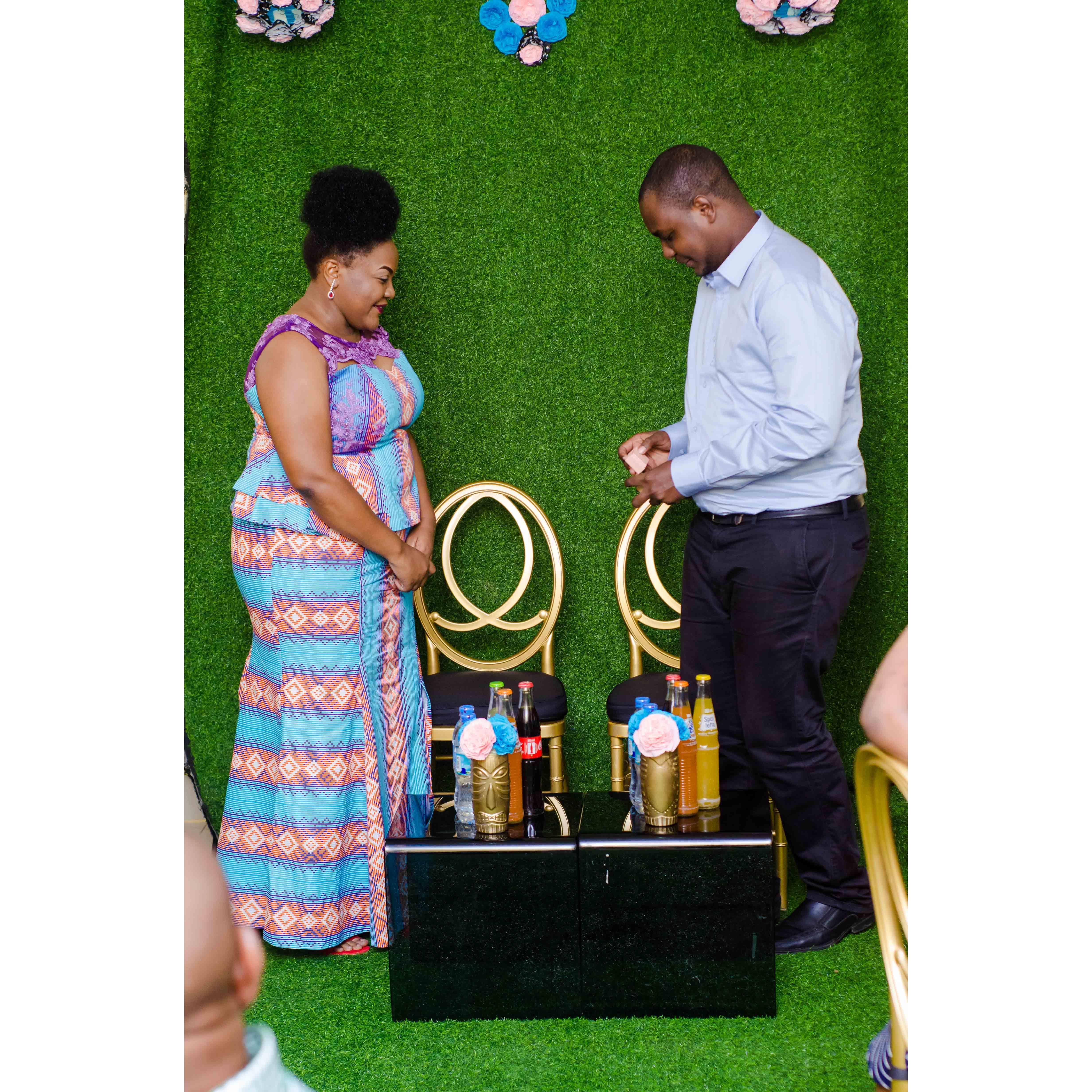 the moment of truth, he is about to kneel for my hand in marriage.... excited