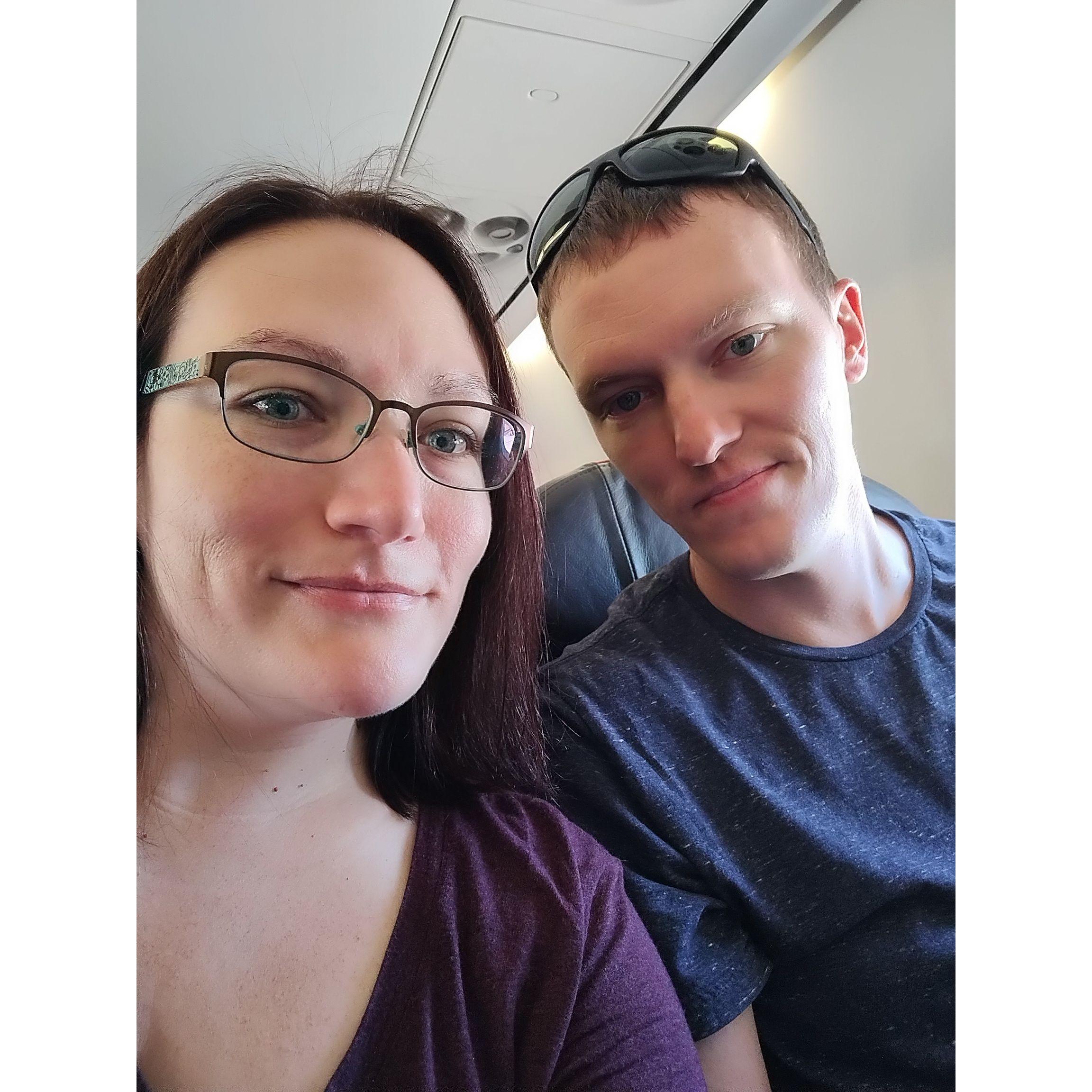 We left as boyfriend and girlfriend.