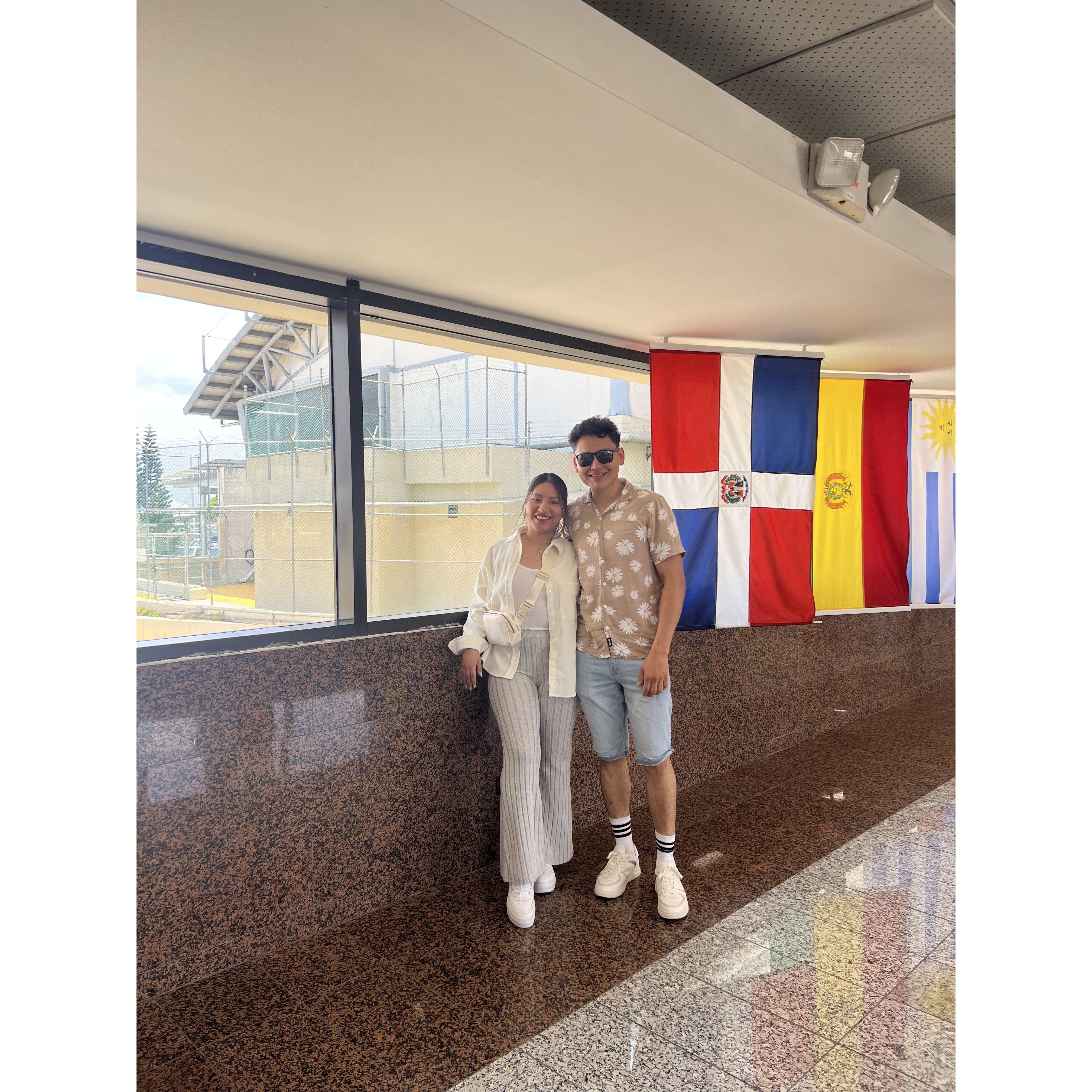 when we landed to DR