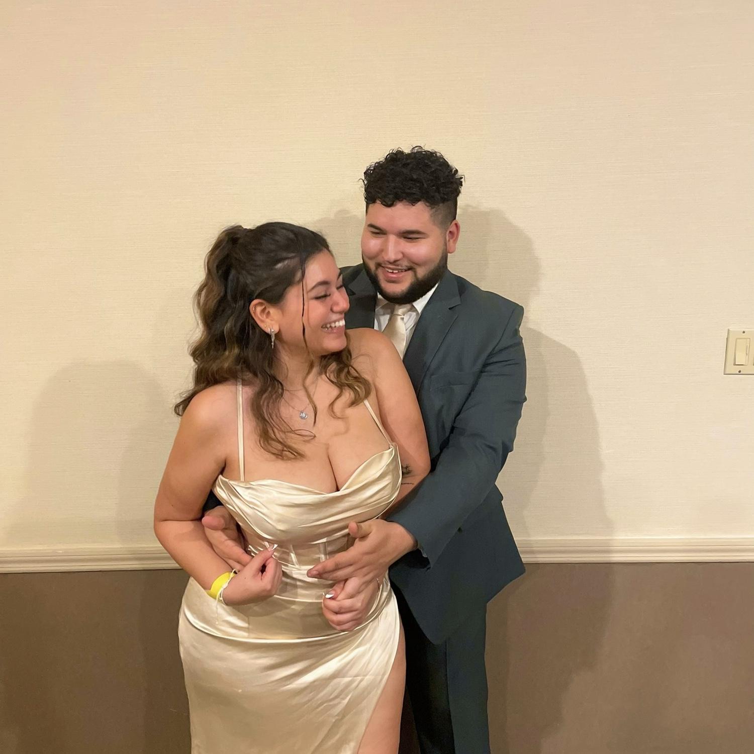 Our version of recreating prom so we could together second time around.