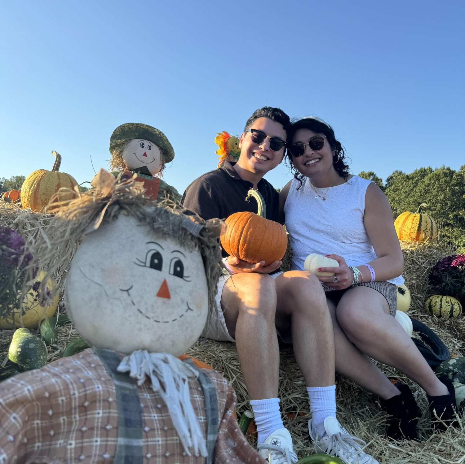 Enjoying fall together, one of our favorite seasons!