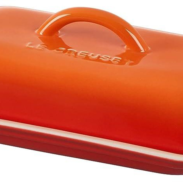 Le Creuset Stoneware Heritage Butter Dish, Flame
