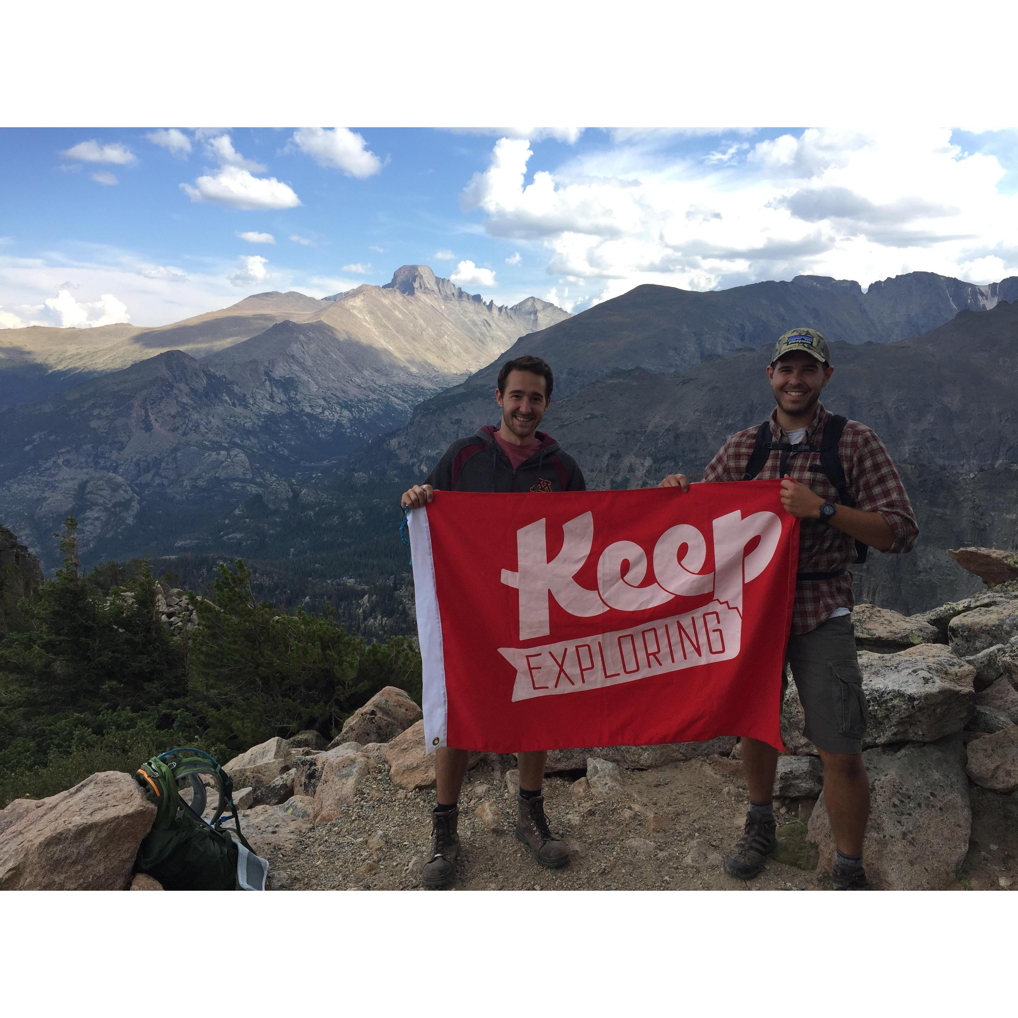 Trip Adventure: Rocky Mountain National Park, CO. On top of the world with Kyle2, aka my cousin Kyle.