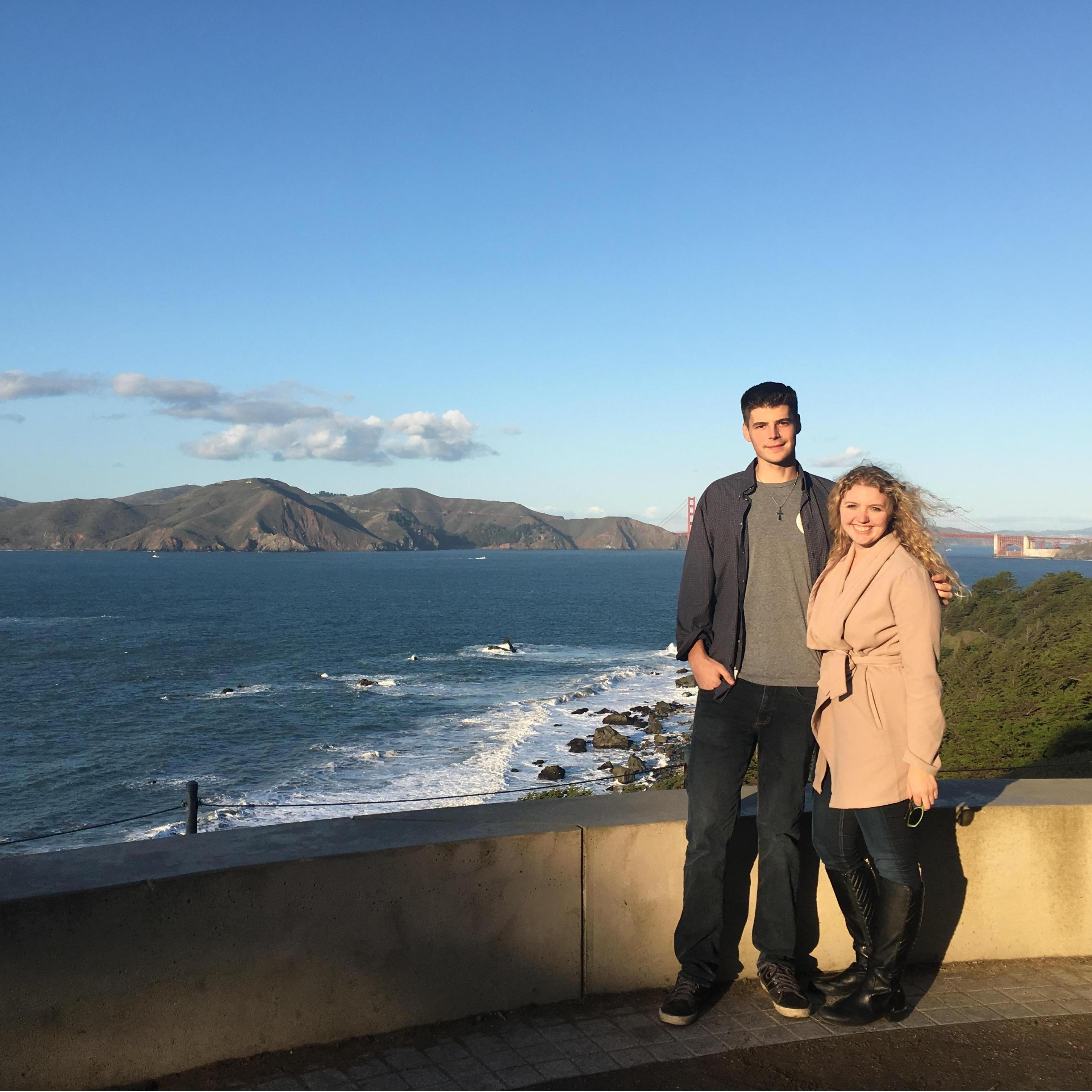 Our third date! He took me to Lands End and dinner in the city