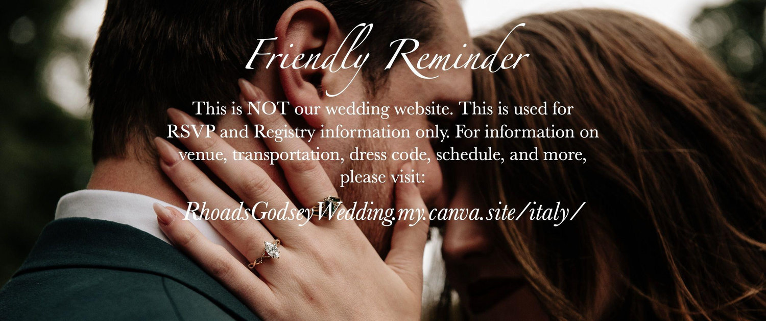 The Wedding Website of Sophia Rhoads and Garrett Godsey