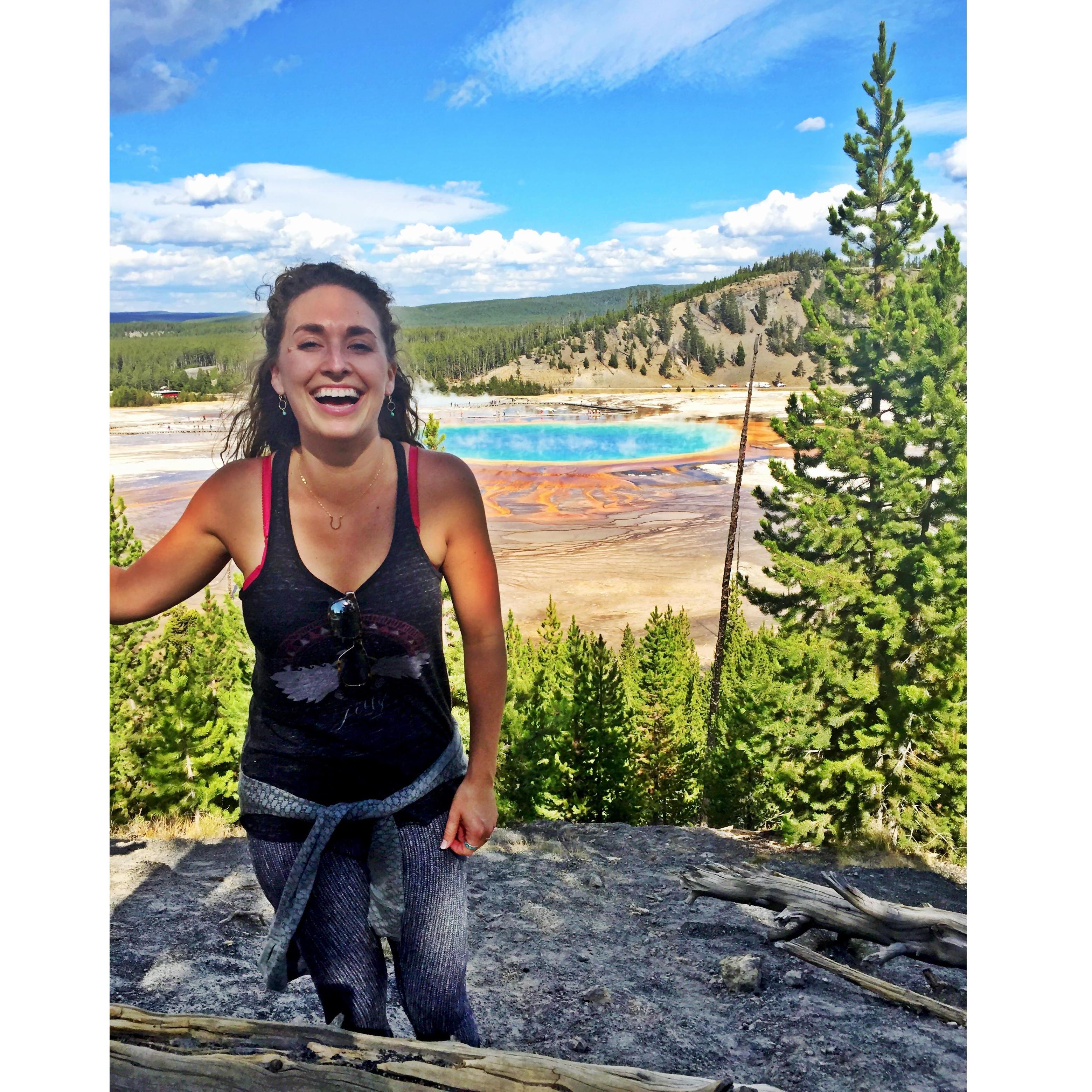 Fun times at Grand Prismatic Springs