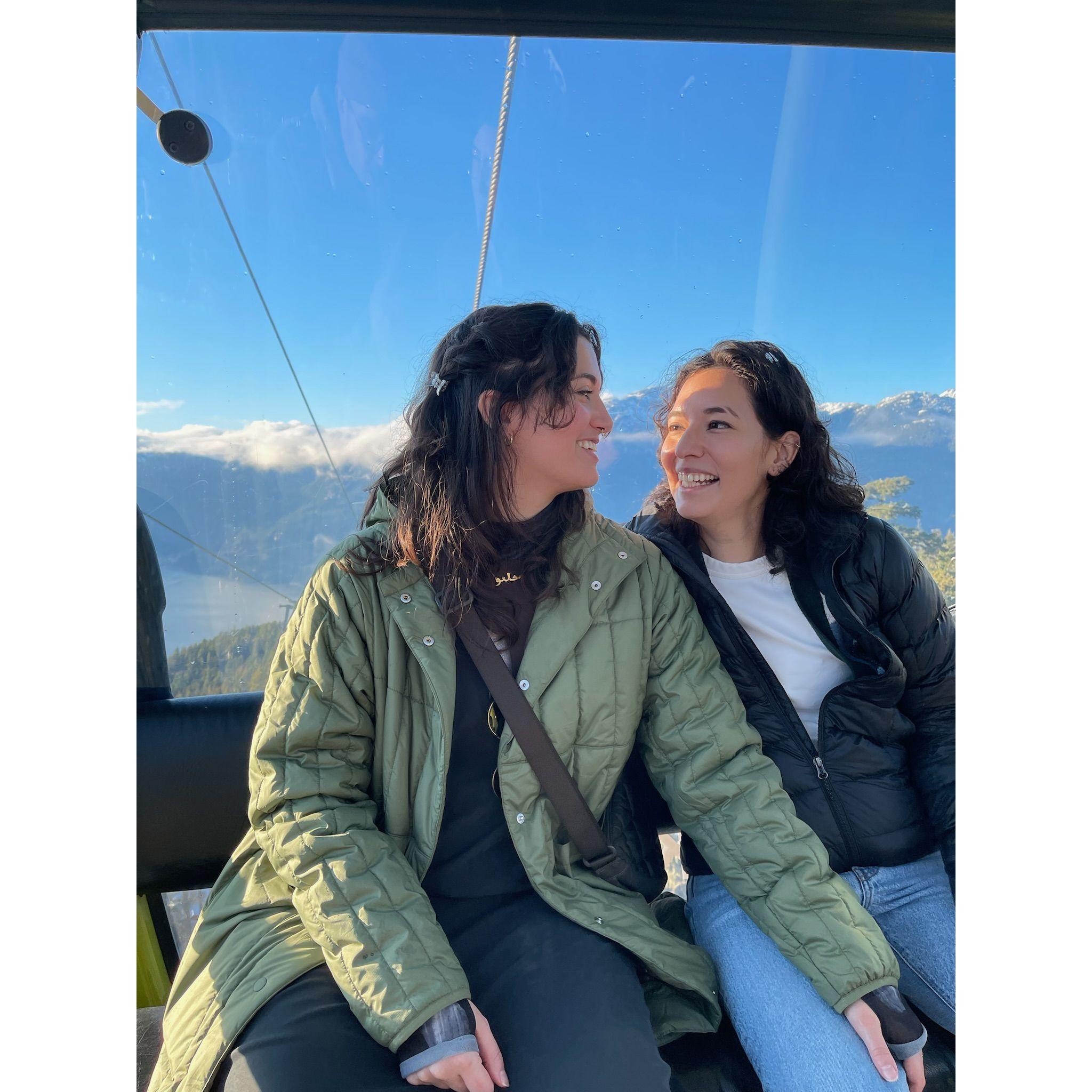 Sky Gondola up Whistler Mountain in Vancouver