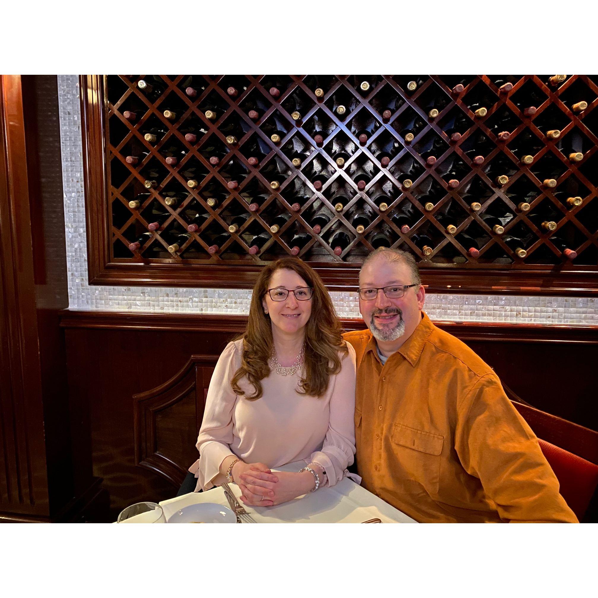 Our first anniversary dinner at Salvatore's in Williamsville, NY