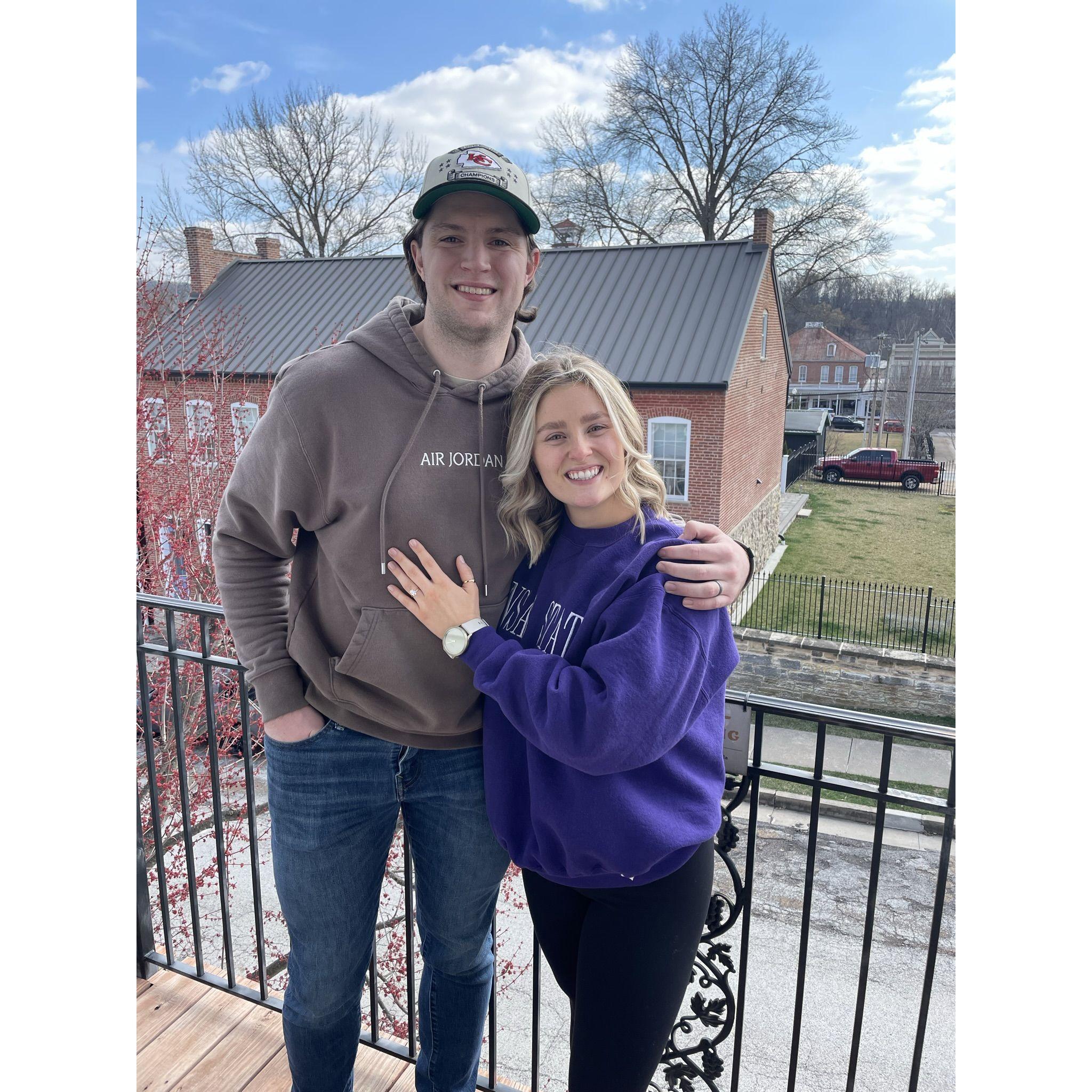 Right after we got engaged