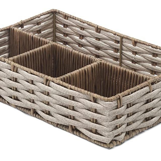 Whitmor 6316-4550 Pe Rush 4 Section Tray