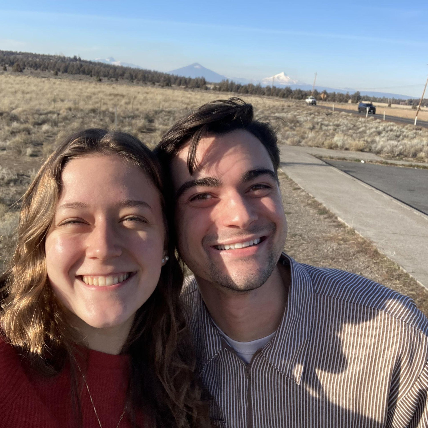 Visiting Bend for Brady's cousin's wedding.