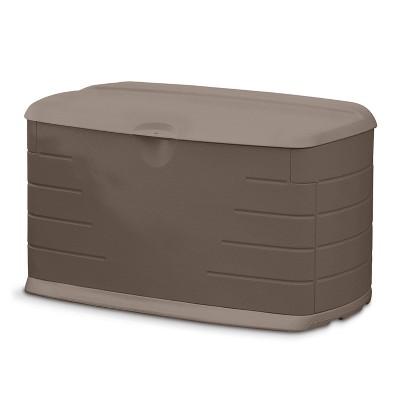 Rubbermaid Medium Deck Box with Seat Olive Green