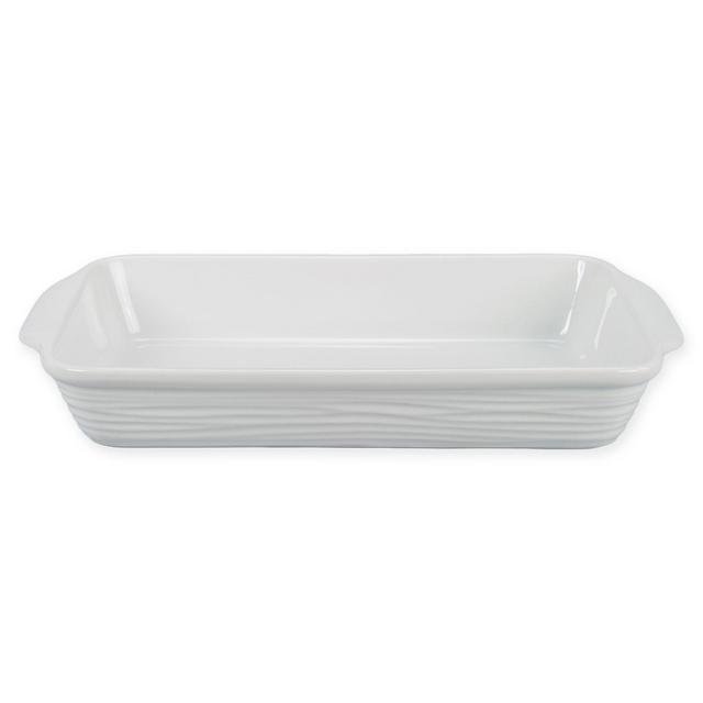Kalahari 1.75 qt. Rectangular Baker in White