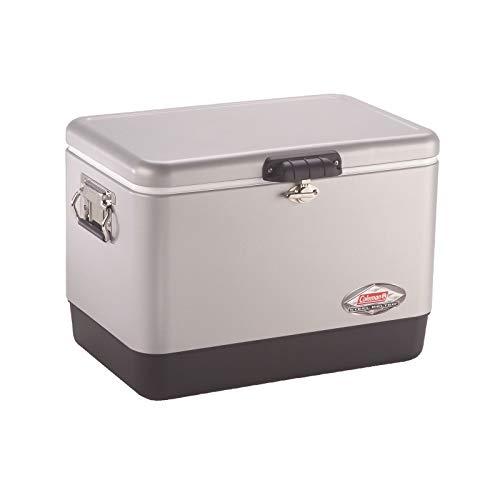 Coleman Cooler | Steel-Belted Cooler Keeps Ice Up to 4 Days | 54-Quart Cooler for Camping, BBQs, Tailgating & Outdoor Activities