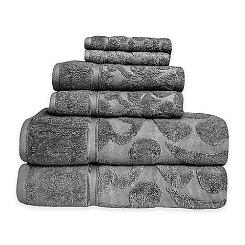 Duchene Turkish Cotton Jacquard 6-Piece Towel Set