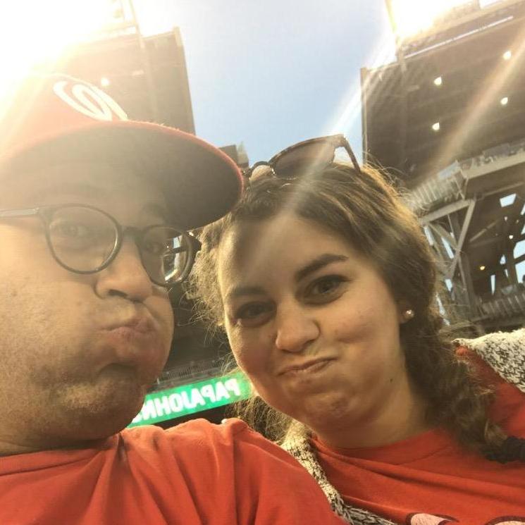 Our first baseball game together