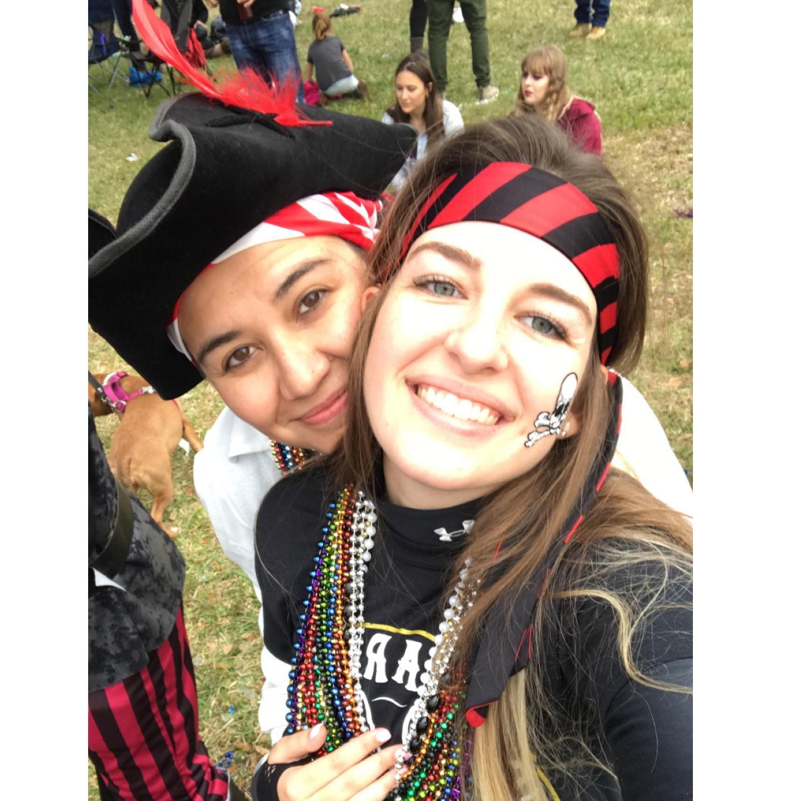 Before we met, Krystle told Amanda about Gasparilla. A year later they got to share Amanda’s first gaspy experience!