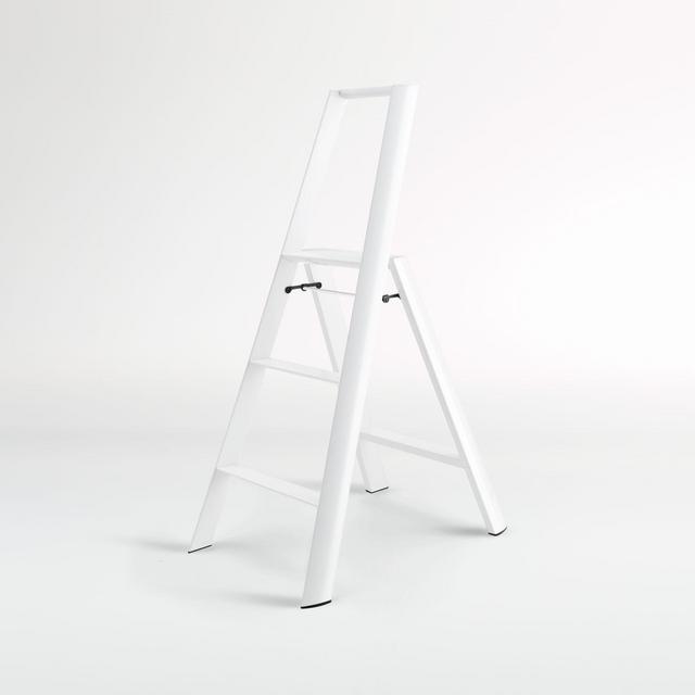 Hasegawa 3-Step White Folding Step Ladder