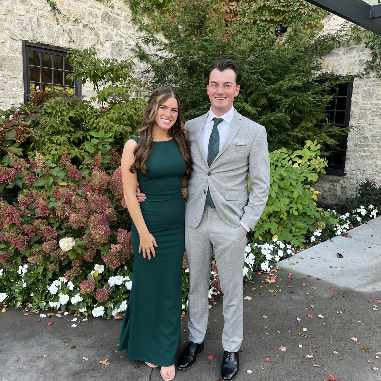 Lost count of how many weddings we've been to together...can't wait to celebrate our own!