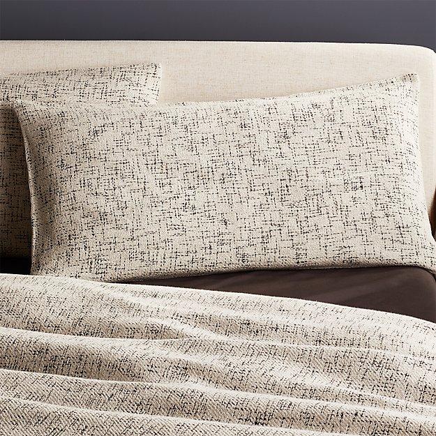 Hatchmark Natural King Shams Set of 2