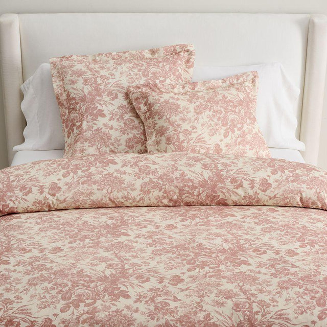 Sorrel Toile Duvet, Rosewood, Full/Queen