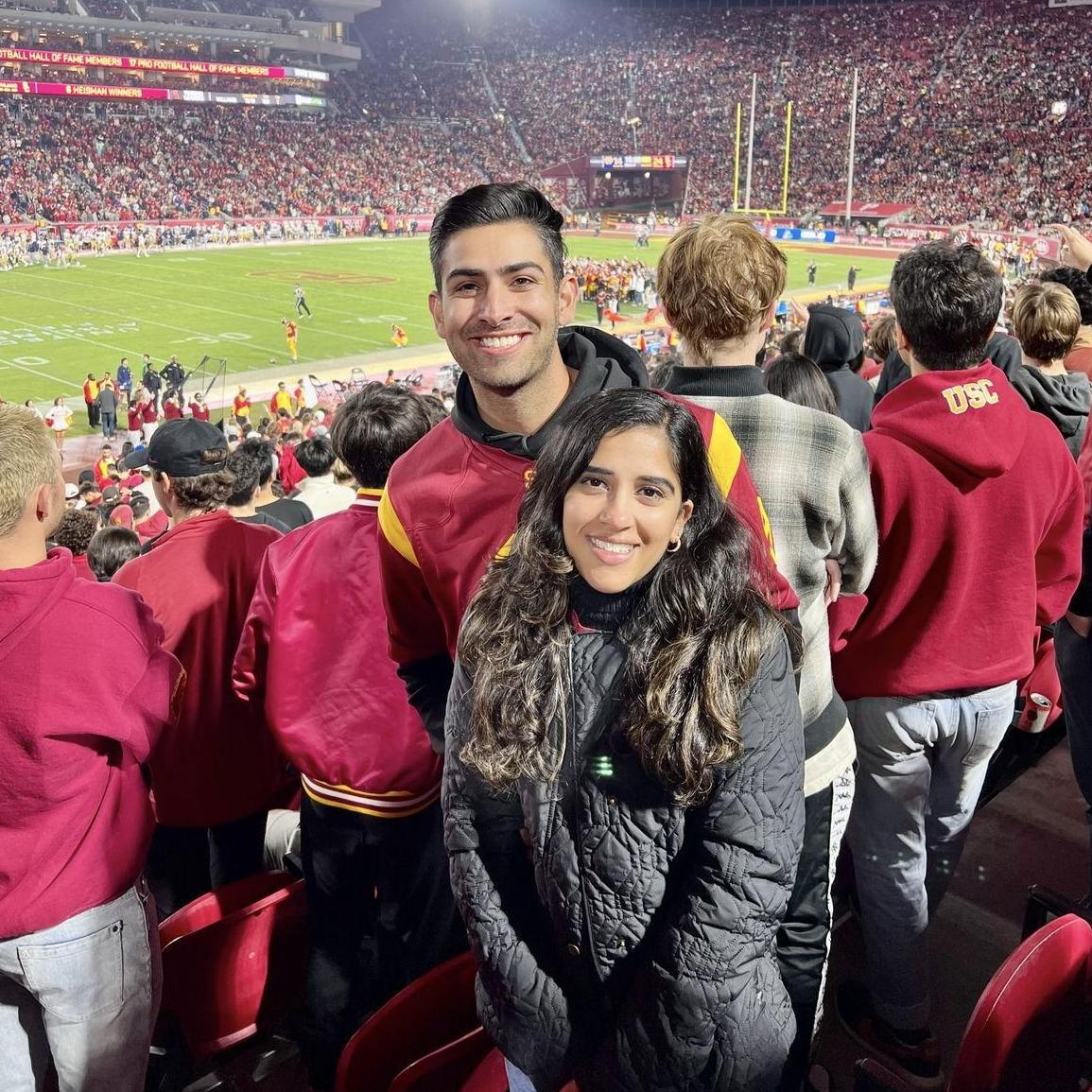 Neelam's first USC football game