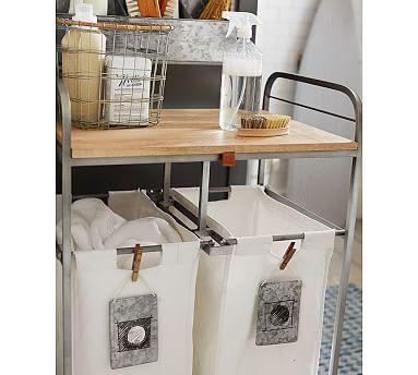Galvanized Rolling Cart