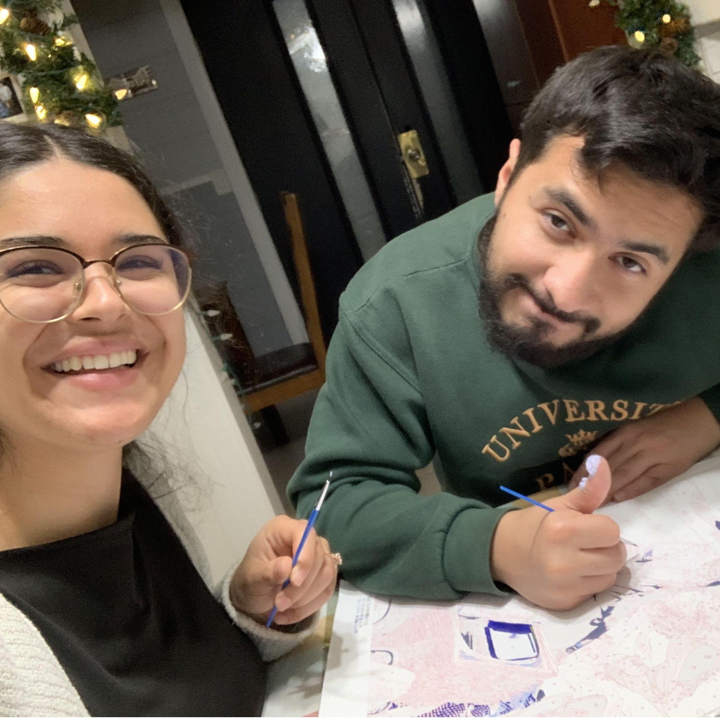 Painting… which is their thing :3