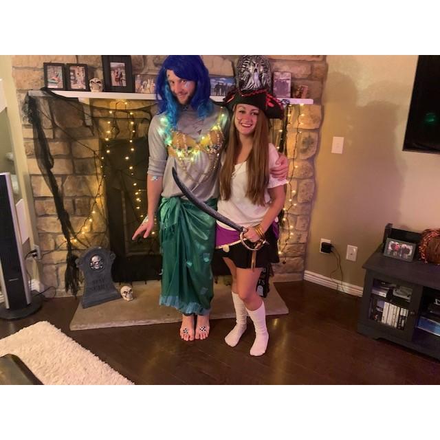 Pirate and Mermaid for Halloween!