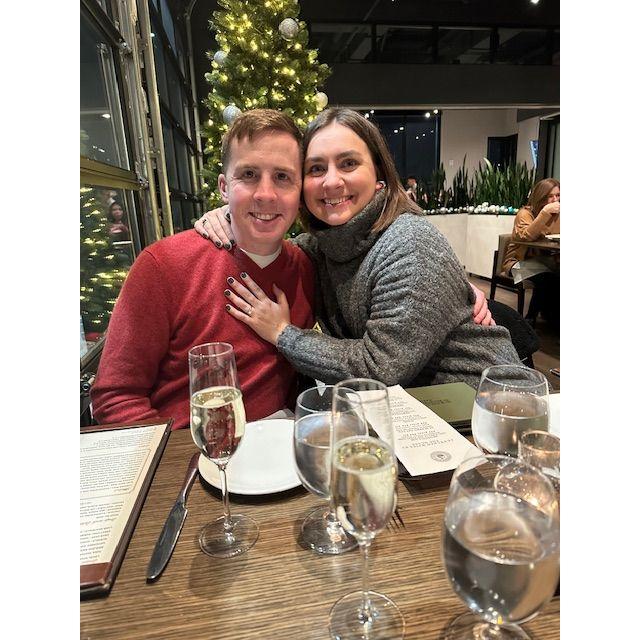 Morgan's birthday dinner celebration as the future Mrs. Elliott