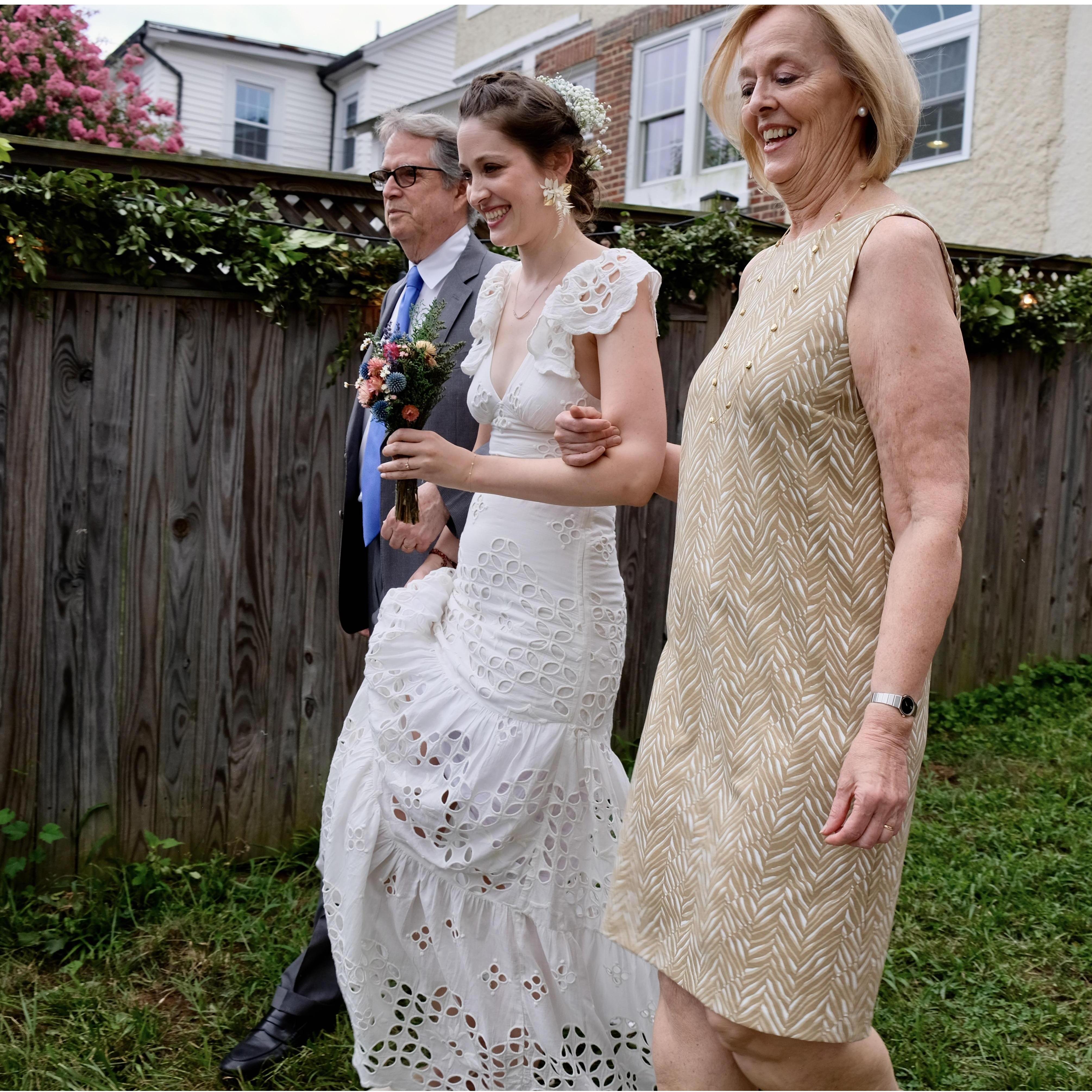 Walking down the "aisle"