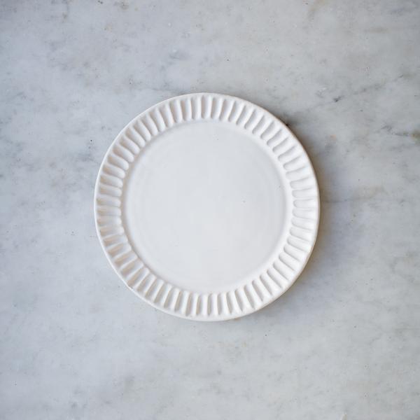 HANDMADE FLUTED SIDE PLATE