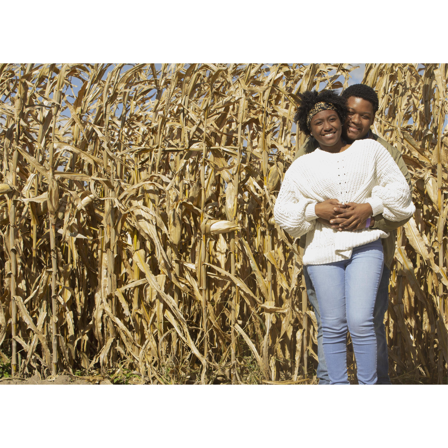Our first corn maze together!
