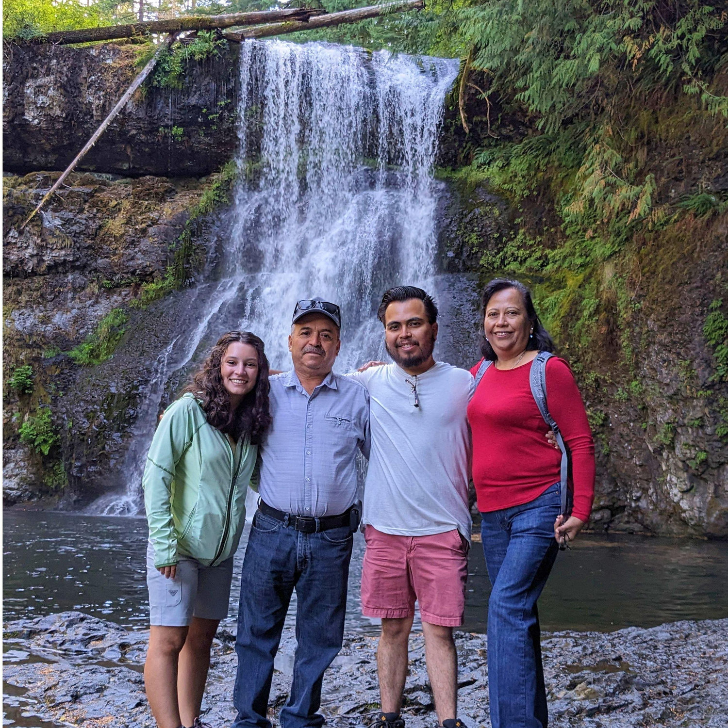 Salomon's family came to visit Oregon last Summer! Silver Falls State Park August 2024