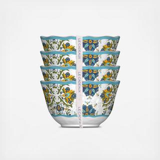 Allegra BPA Free Melamine Dessert Bowl, Set of 4